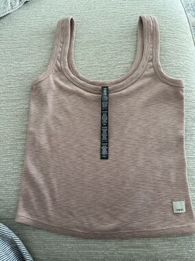 Vuori Dusty Rose Ribbed Tank